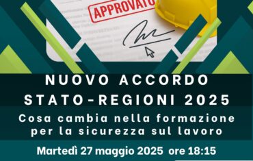 Nuovo Accordo Stato-Regioni 2025